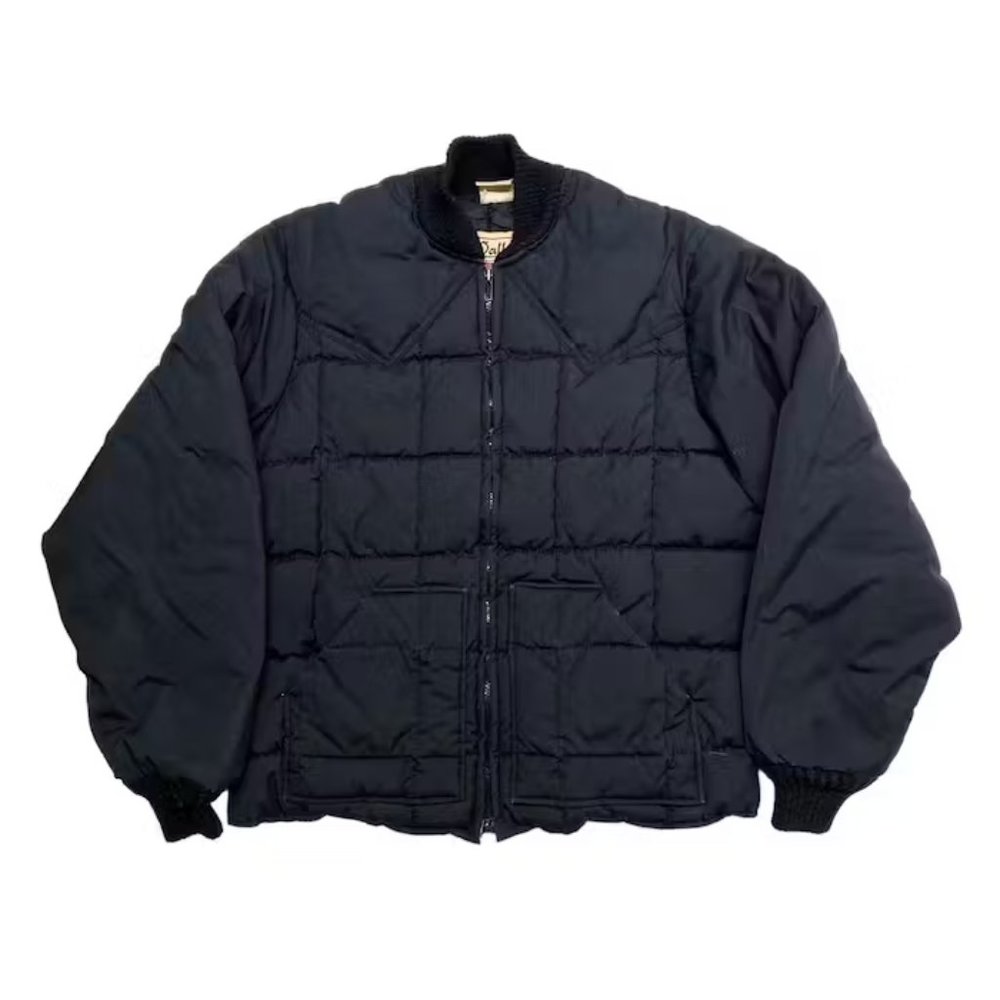 WALLS 80s Vintage Blizzard Proof Black Down Fill Puffer Jacket Medium